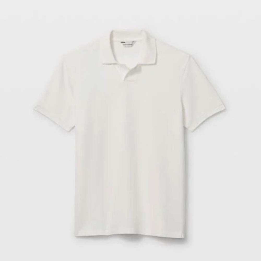 NWOT  - Club Monaco Johnny Collar Polo - White, XS